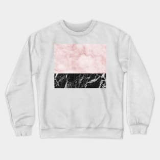 Sivec Rosa pink & Campari black marble Crewneck Sweatshirt